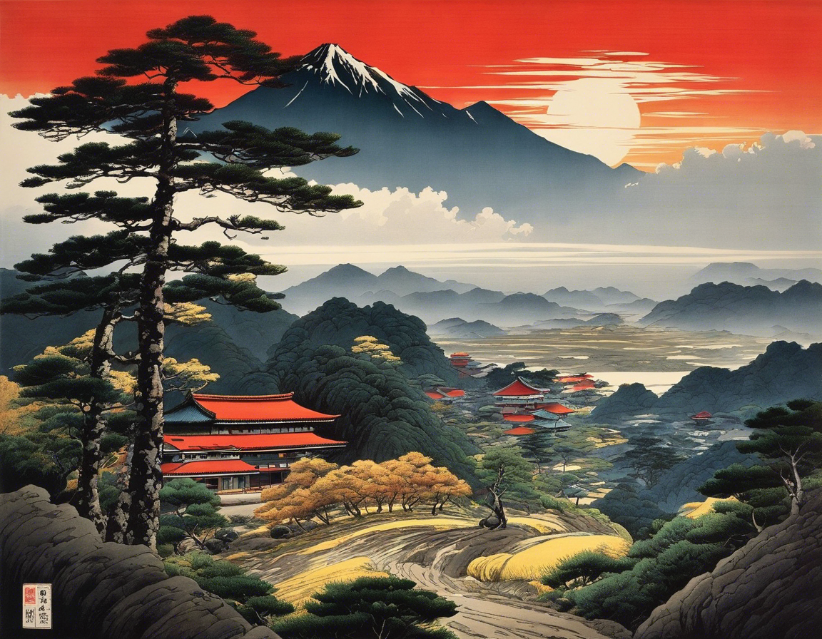 Paisagem japonesa - Poster
