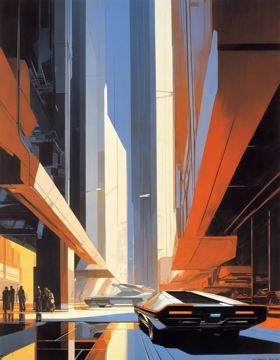 Design industrial americano futurista - Poster