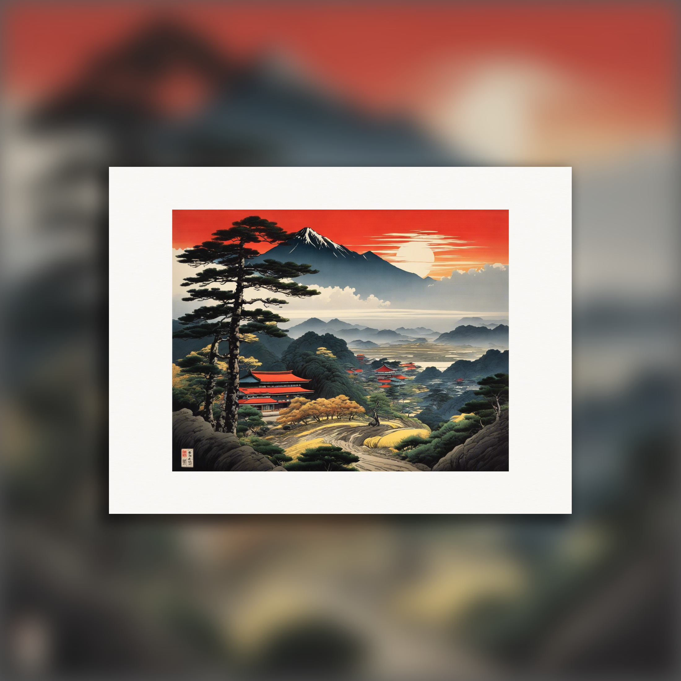 Paisagem japonesa - Poster