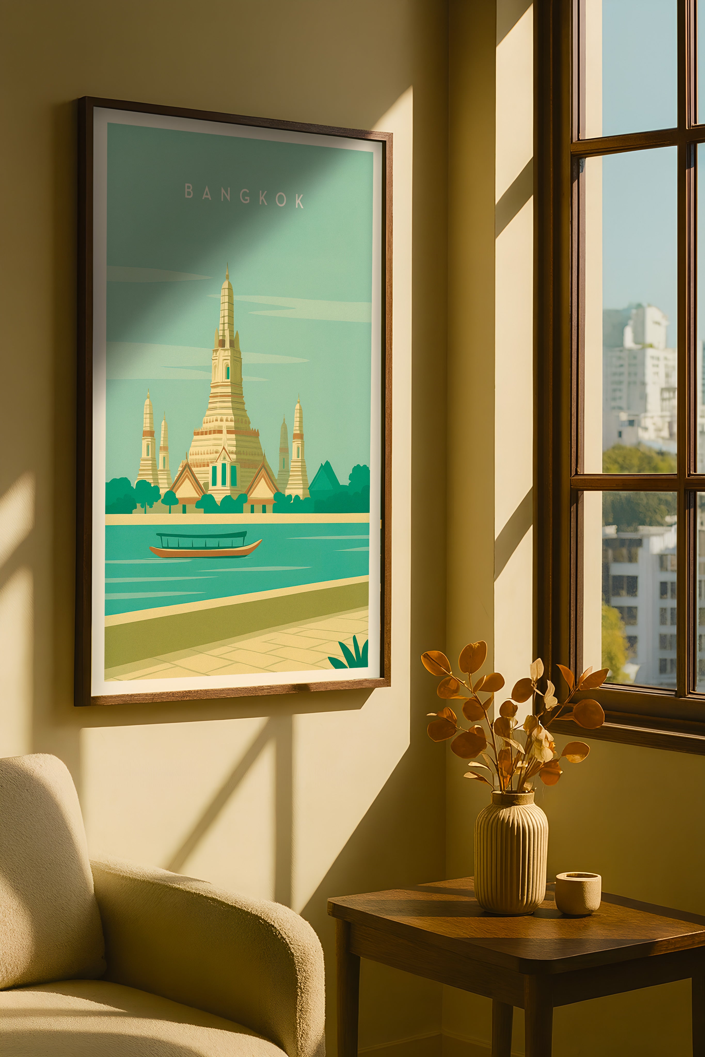 Impressão de Arte de Parede Bangkok Poster