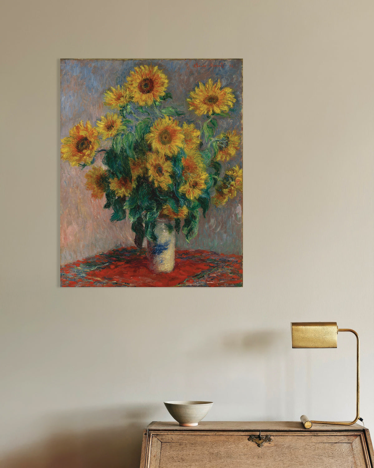 Poster Ramo de Girassóis (1881), de Claude Monet