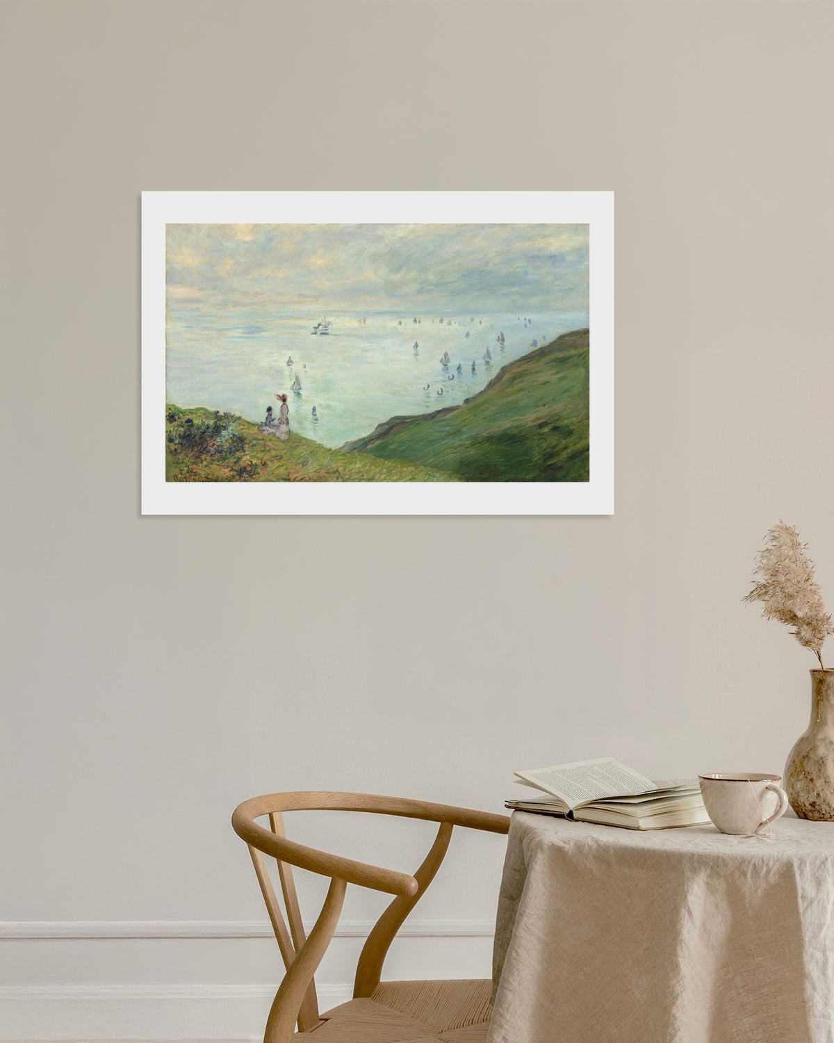 Poster Falésias em Pourville (1882), de Claude Monet