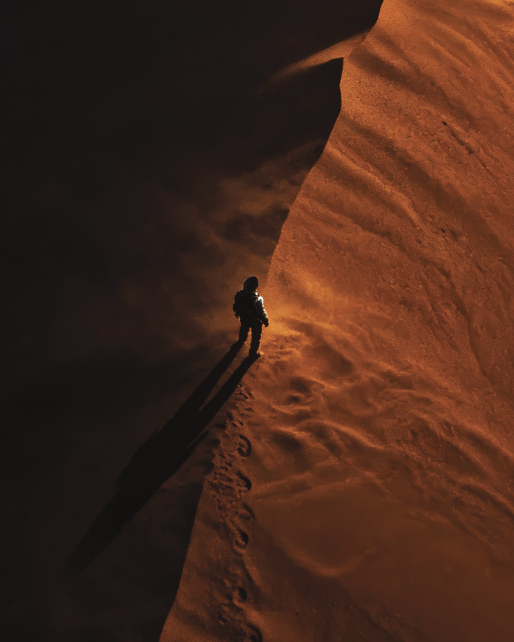Pôster Dune Ridge, Impressões de Arte Horizonte do Deserto