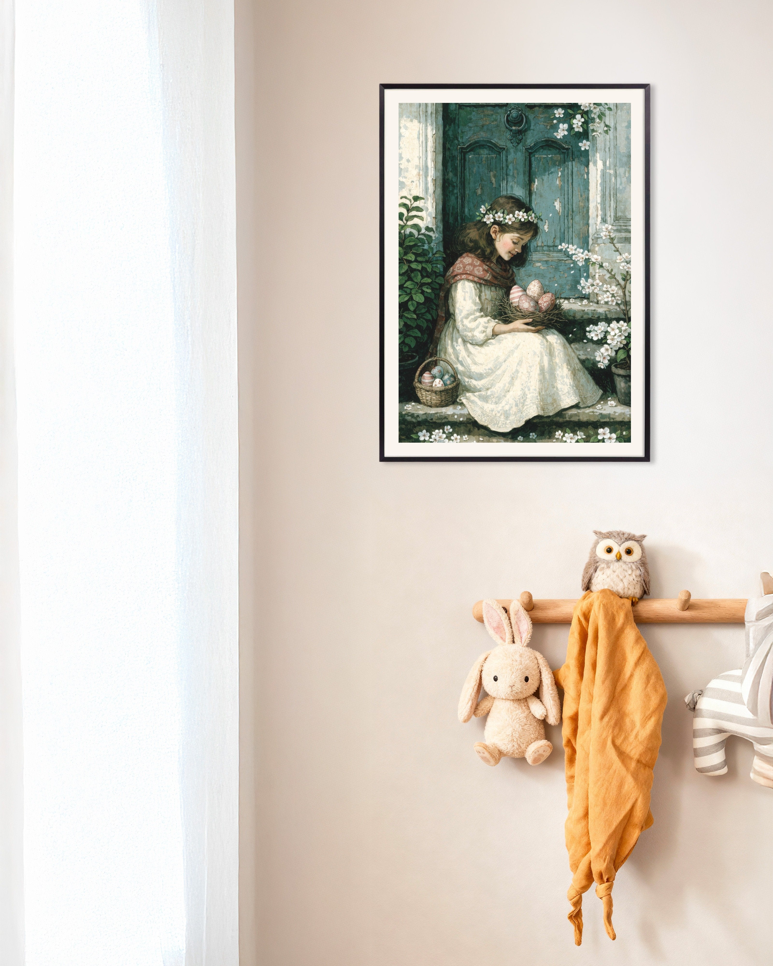 Poster of Easter Morning at the Blue Door, with metal frame