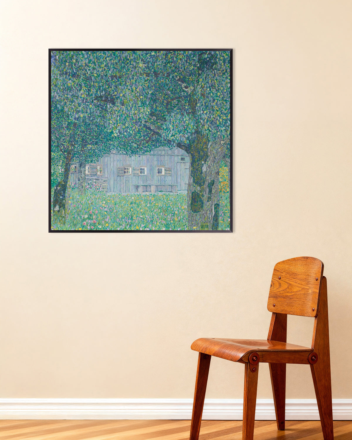 Poster Casa de Quinta em Buchberg (1911), de Gustav Klimt, com moldura de metal