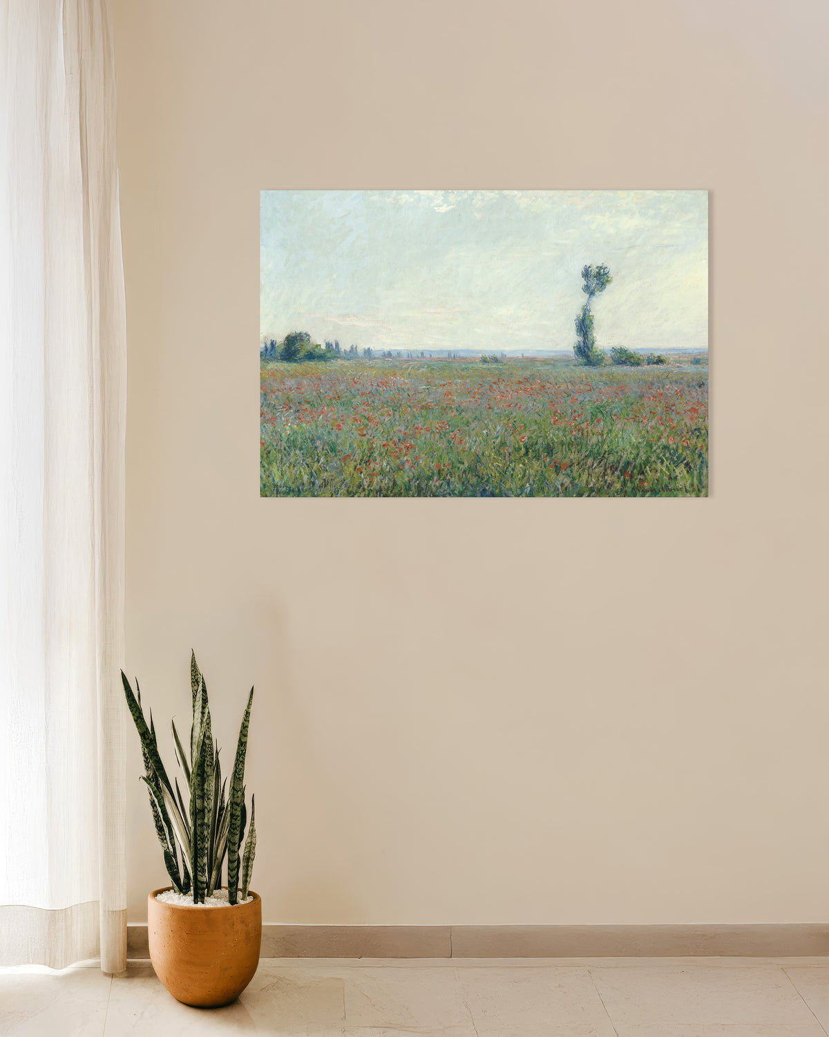 Poster Campo de Papoilas, de Claude Monet