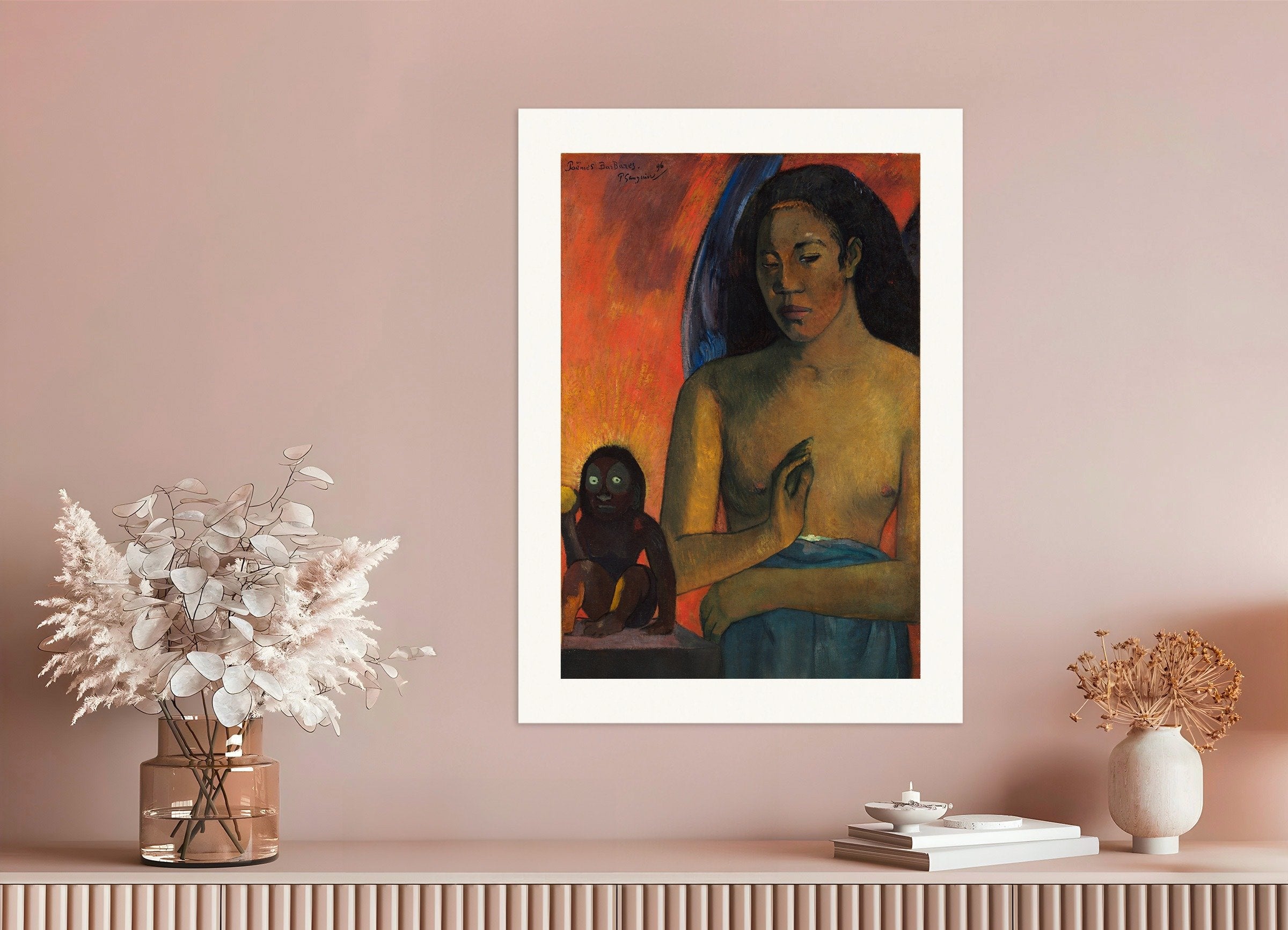 Poster of Gauguin Print - Poèmes Barbares, 1896