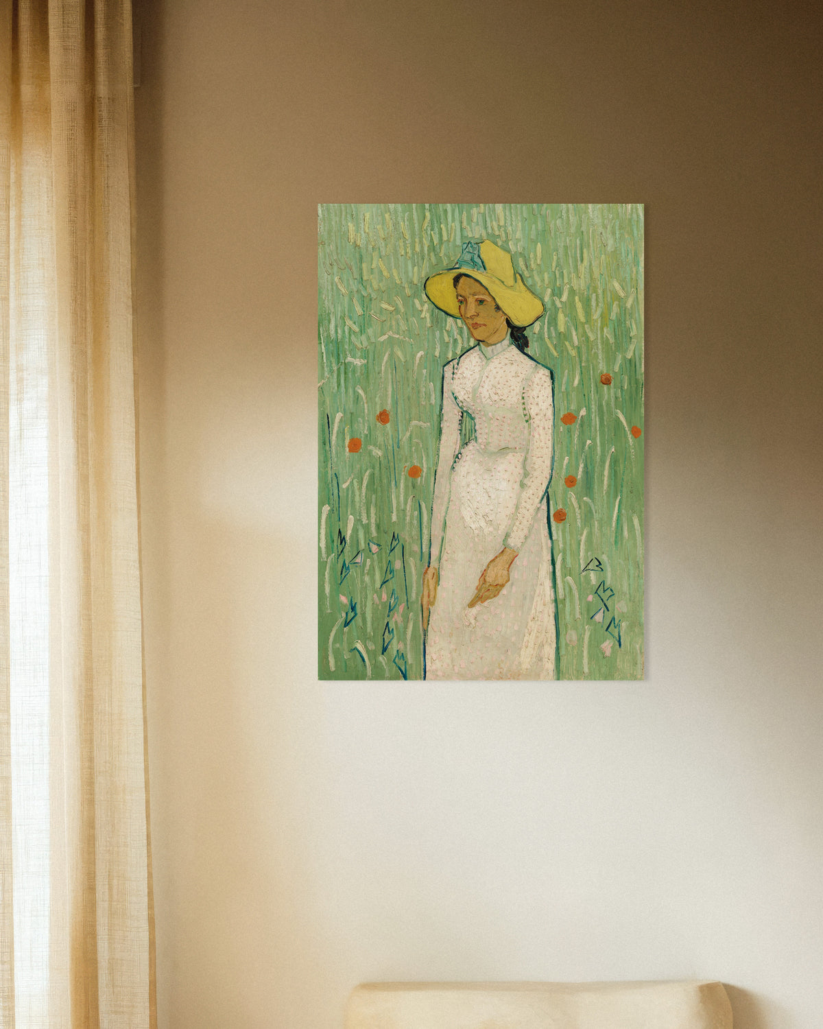 Poster de Rapariga de Branco (1890), de Vincent van Gogh