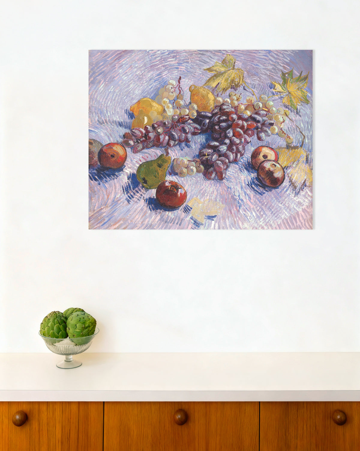 Poster de Uvas, limões, peras e maçãs (1887), de Vincent van Gogh