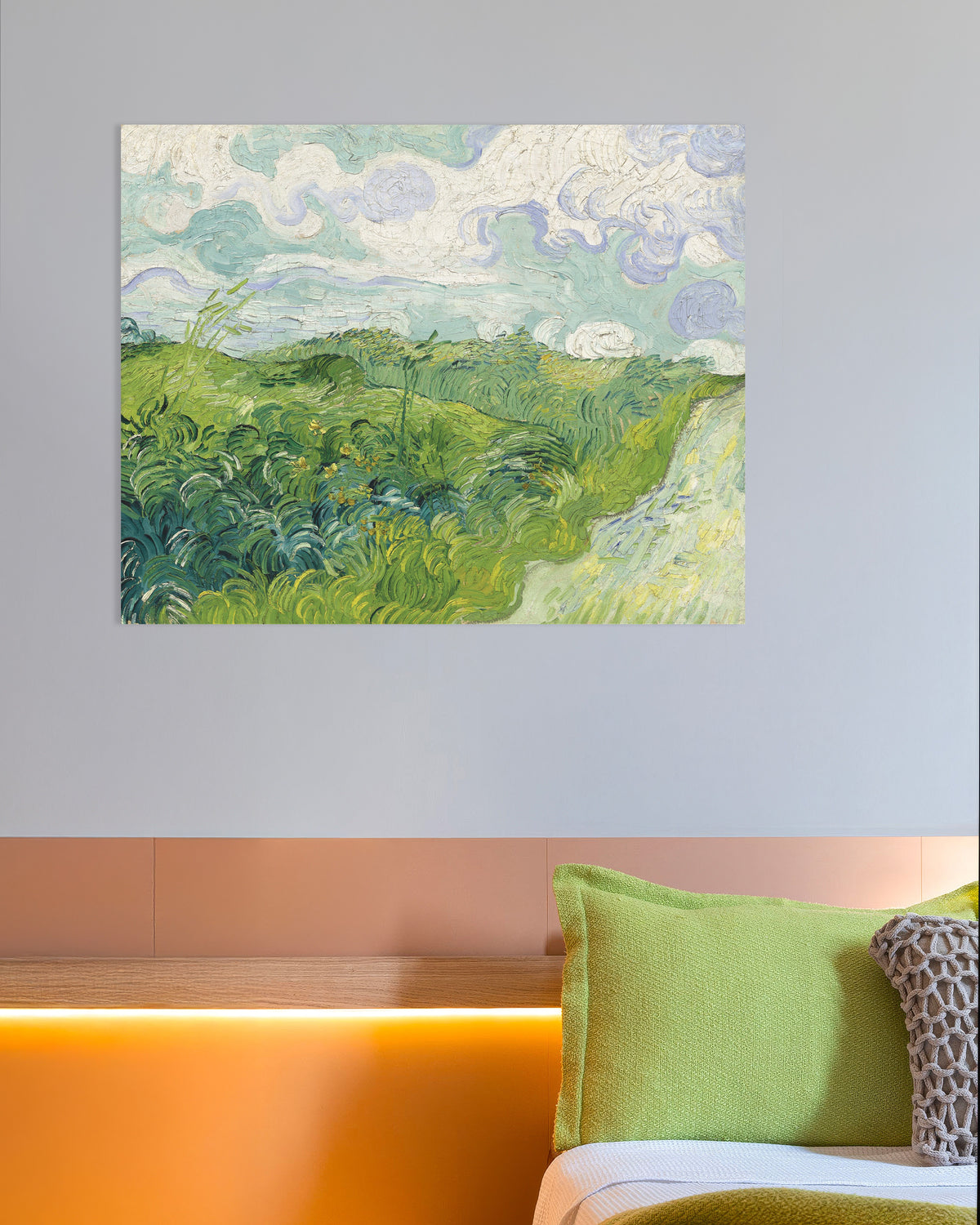 Poster de Campos de trigo verde, Auvers (1890), de Vincent van Gogh