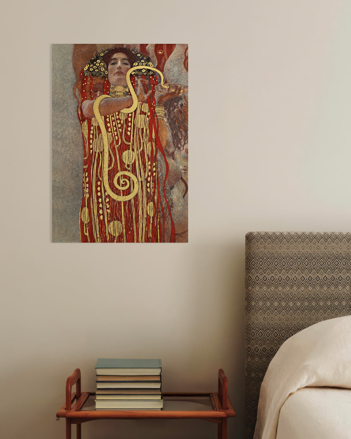 Poster Hígia, Pormenor de A Medicina (1907), de Gustav Klimt