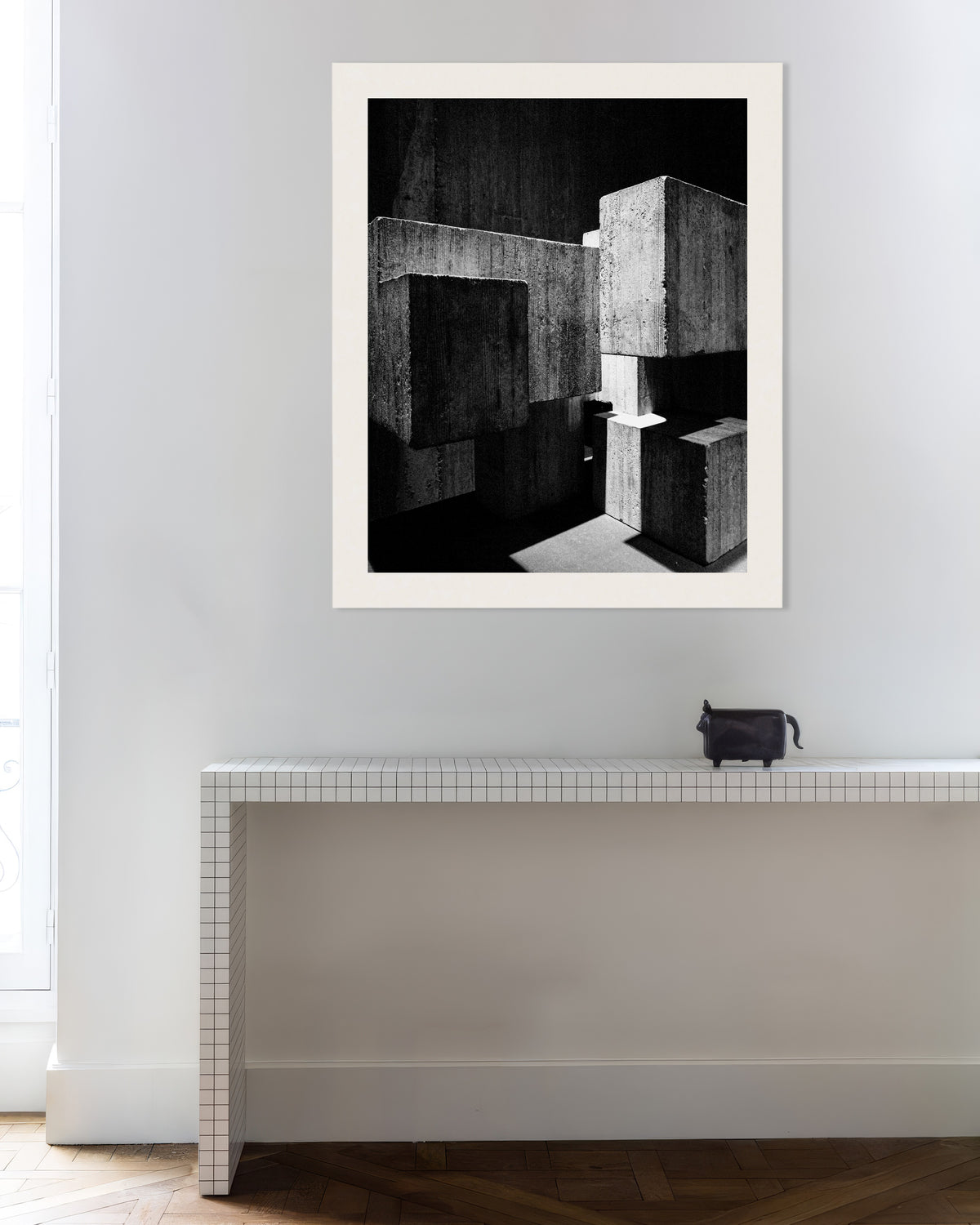 Poster «Cubos de betão encaixados»