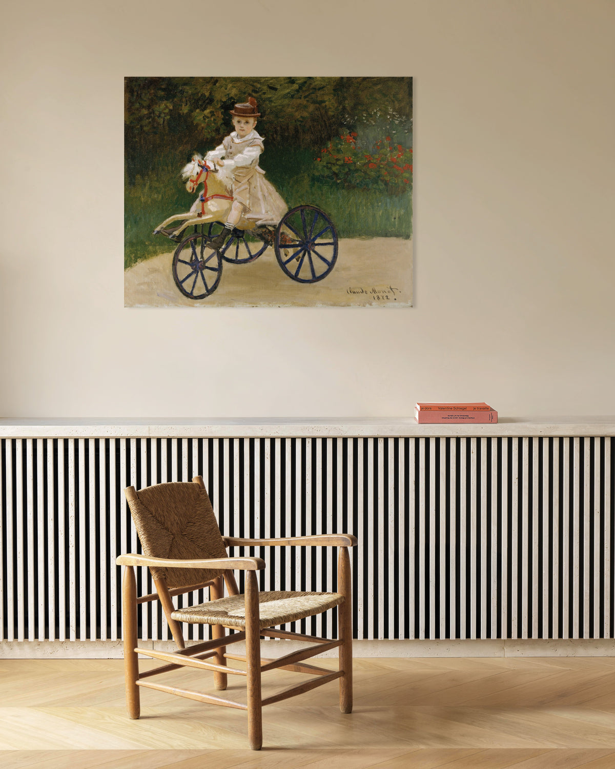 Poster Jean Monet no Seu Cavalinho (1872), de Claude Monet