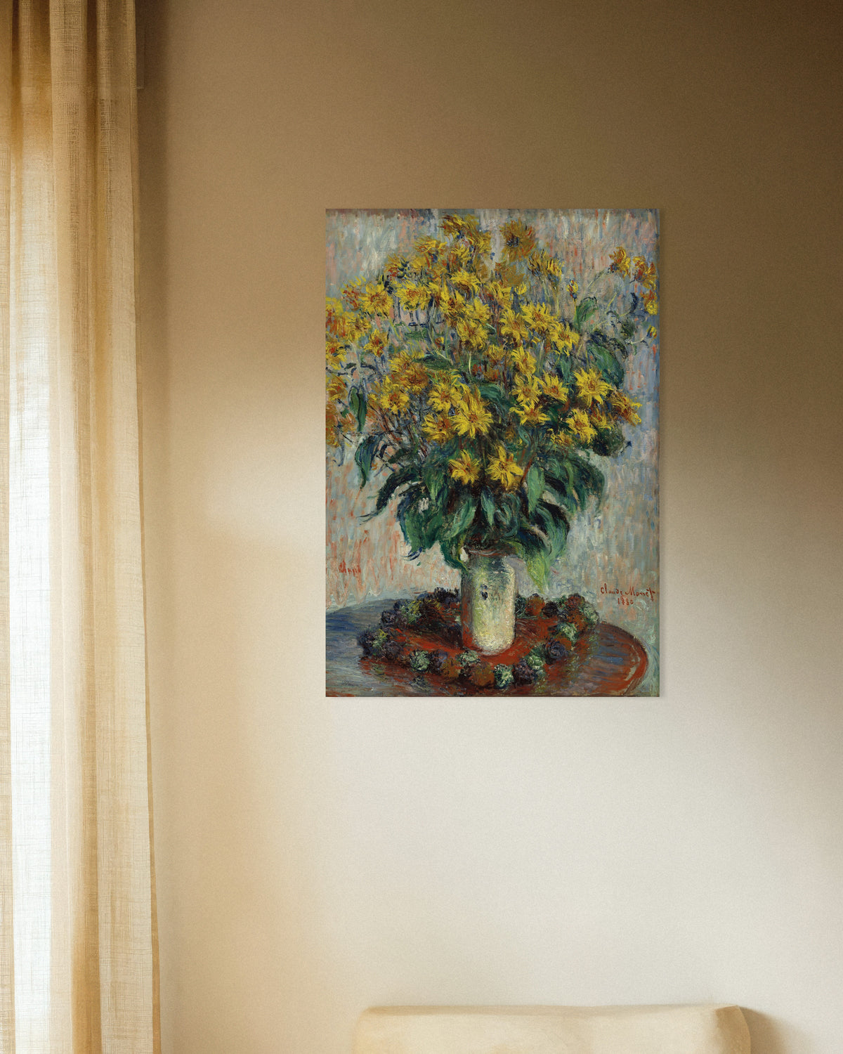 Poster Flores de Tupinambo (1880), de Claude Monet