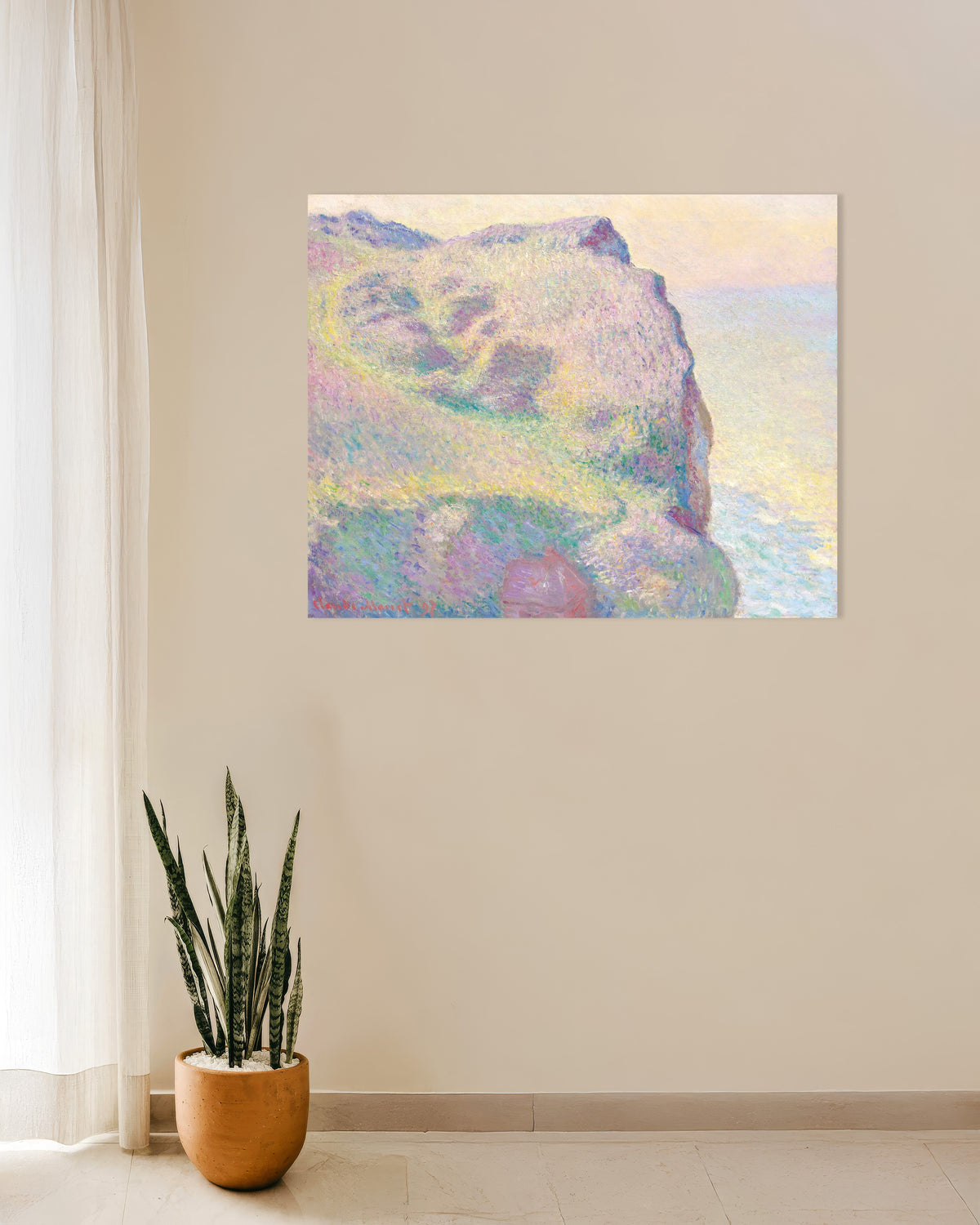 Poster A Ponta do Petit Ailly (1897), de Claude Monet