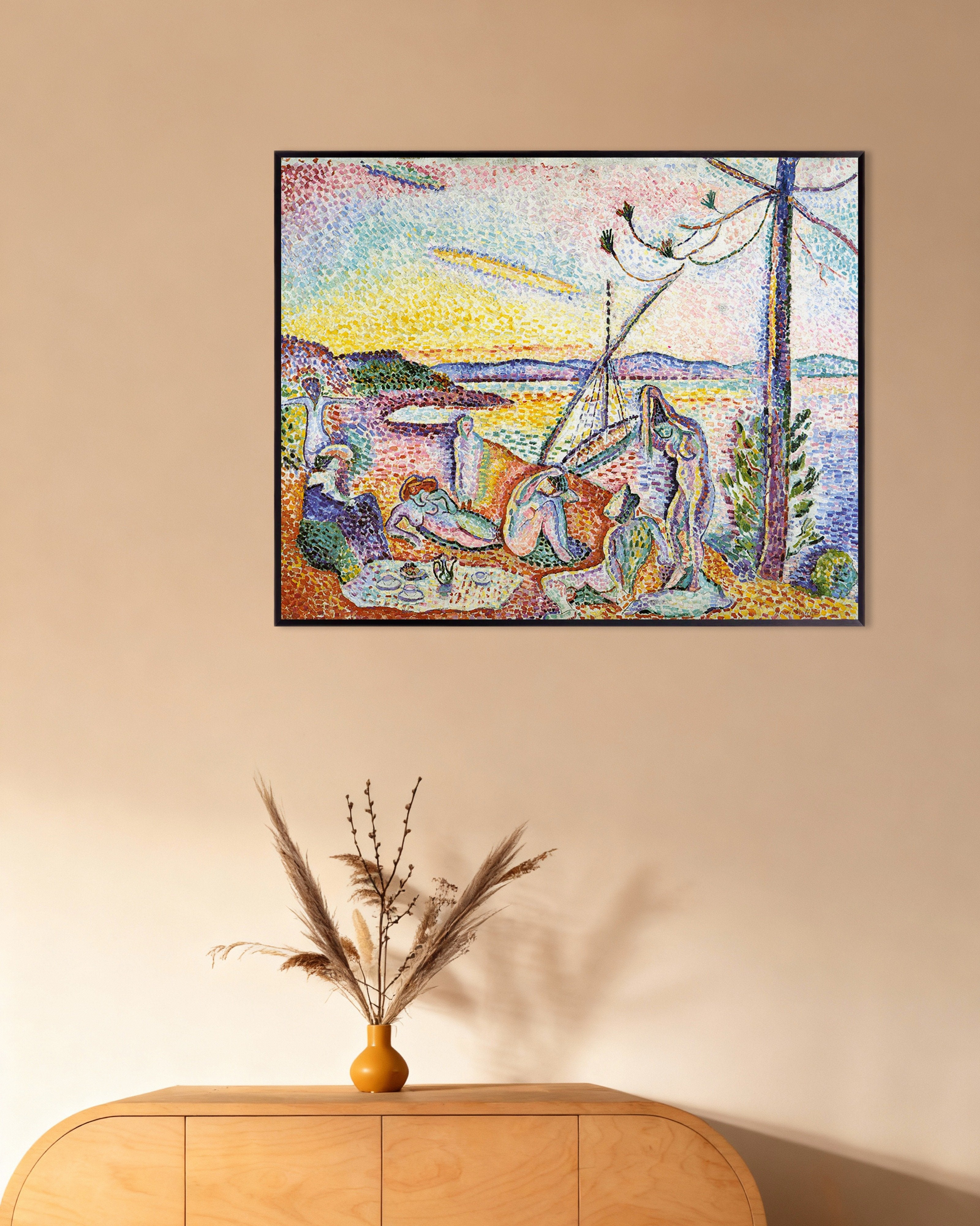 Poster of Luxe, Calme et Volupté (1904) by Henri Matisse, with metal frame