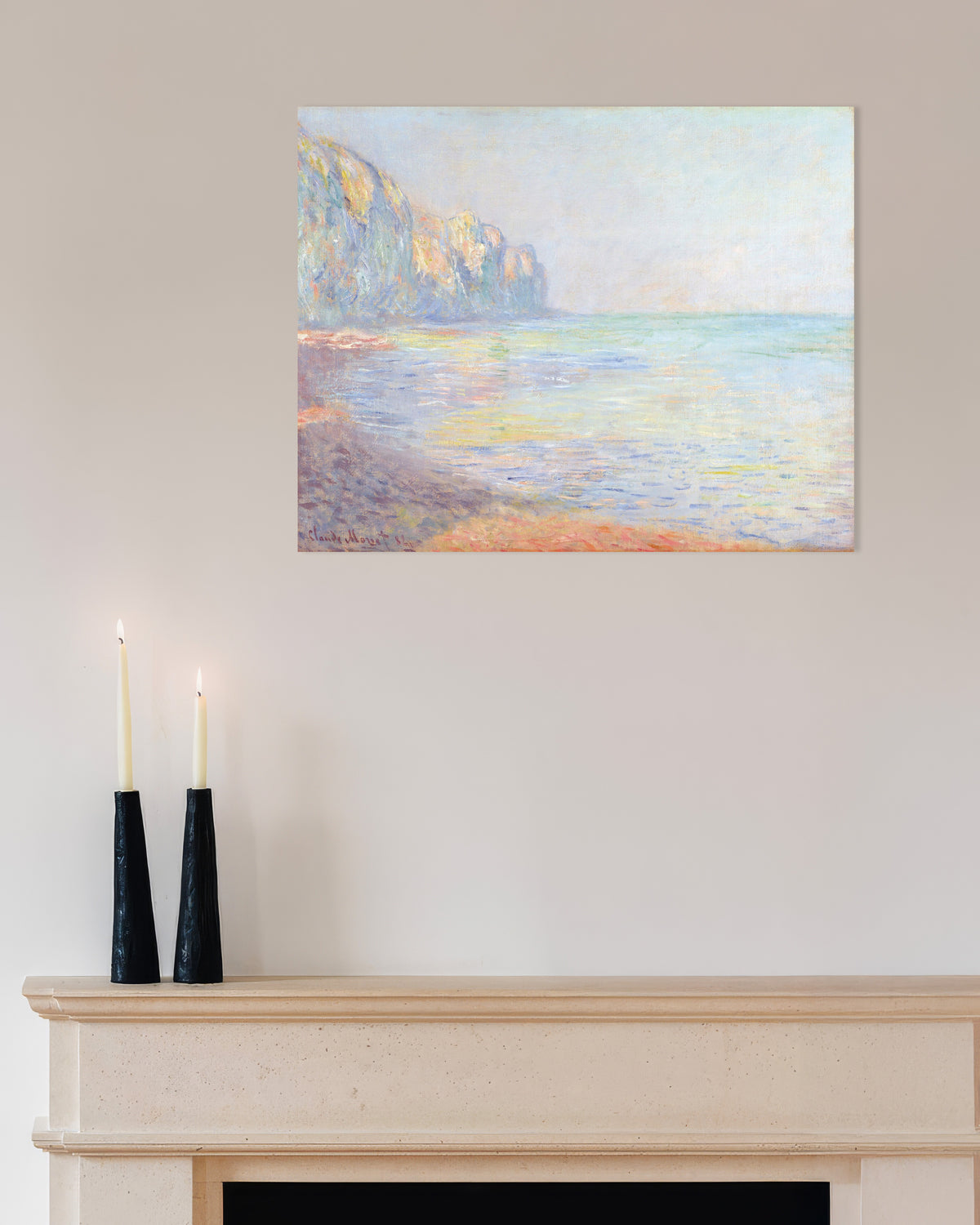 Poster Manhã de Nevoeiro em Pourville (1882), de Claude Monet