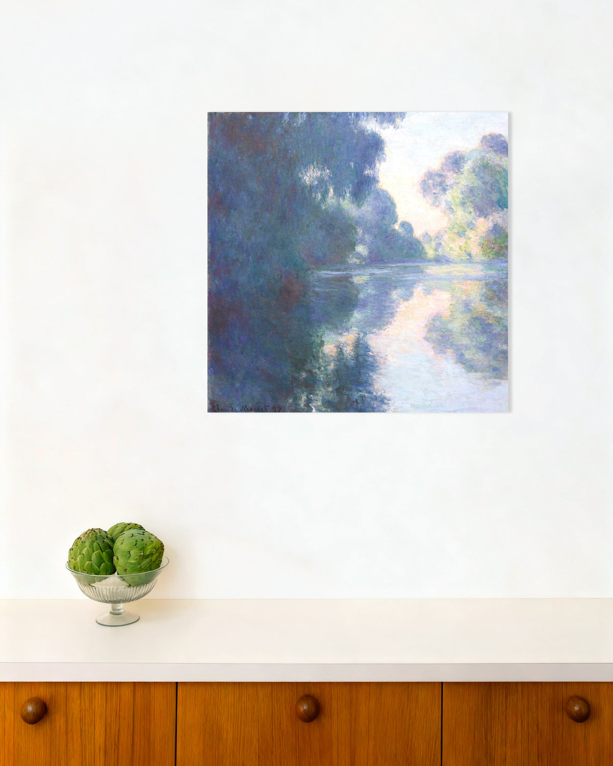 Poster Manhã no Sena (1897), de Claude Monet