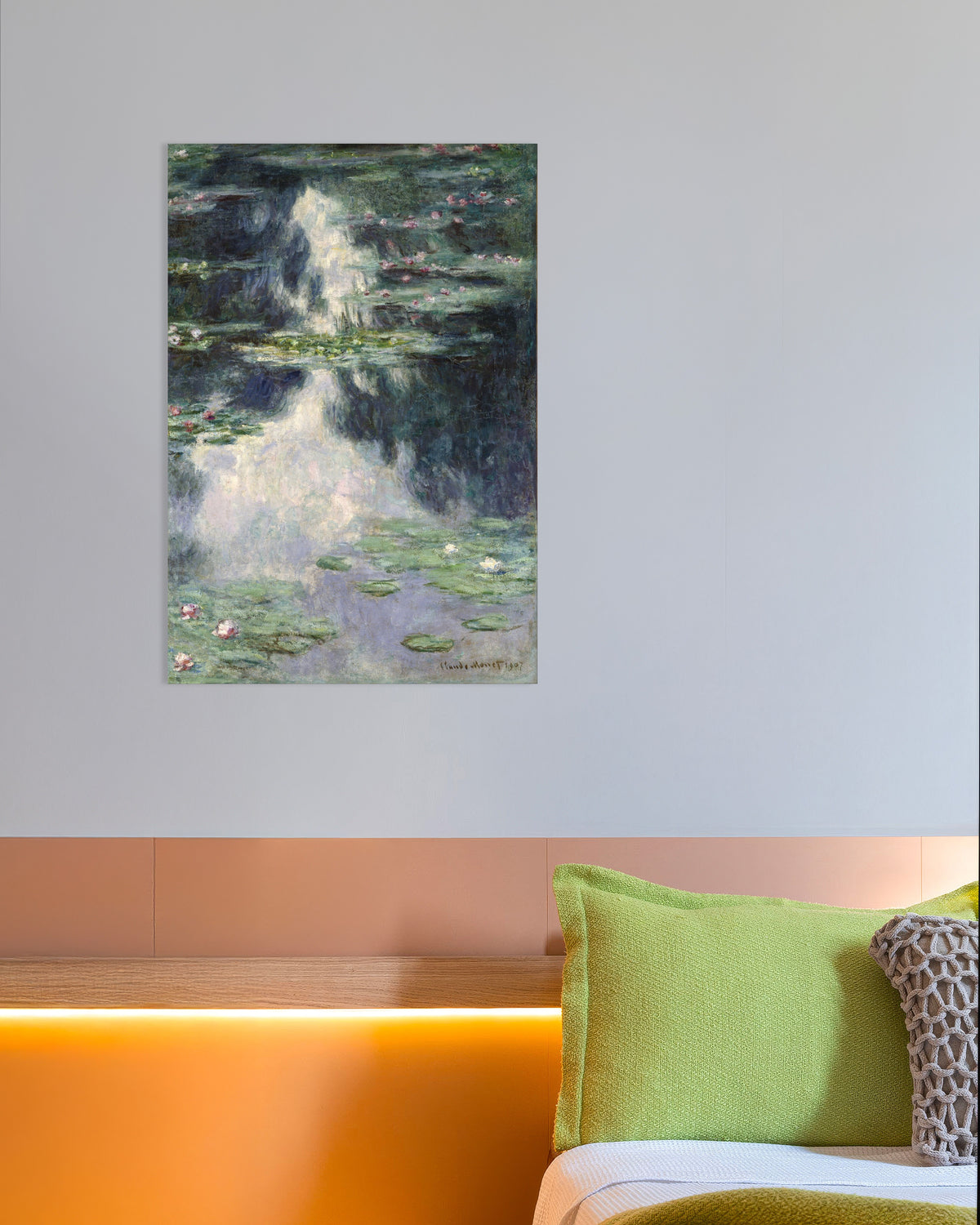 Poster Lago com Nenúfares (1907), de Claude Monet