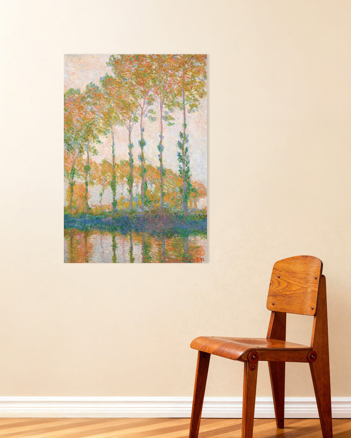Poster Choupos nas Margens do Epte, Outono (1891), de Claude Monet