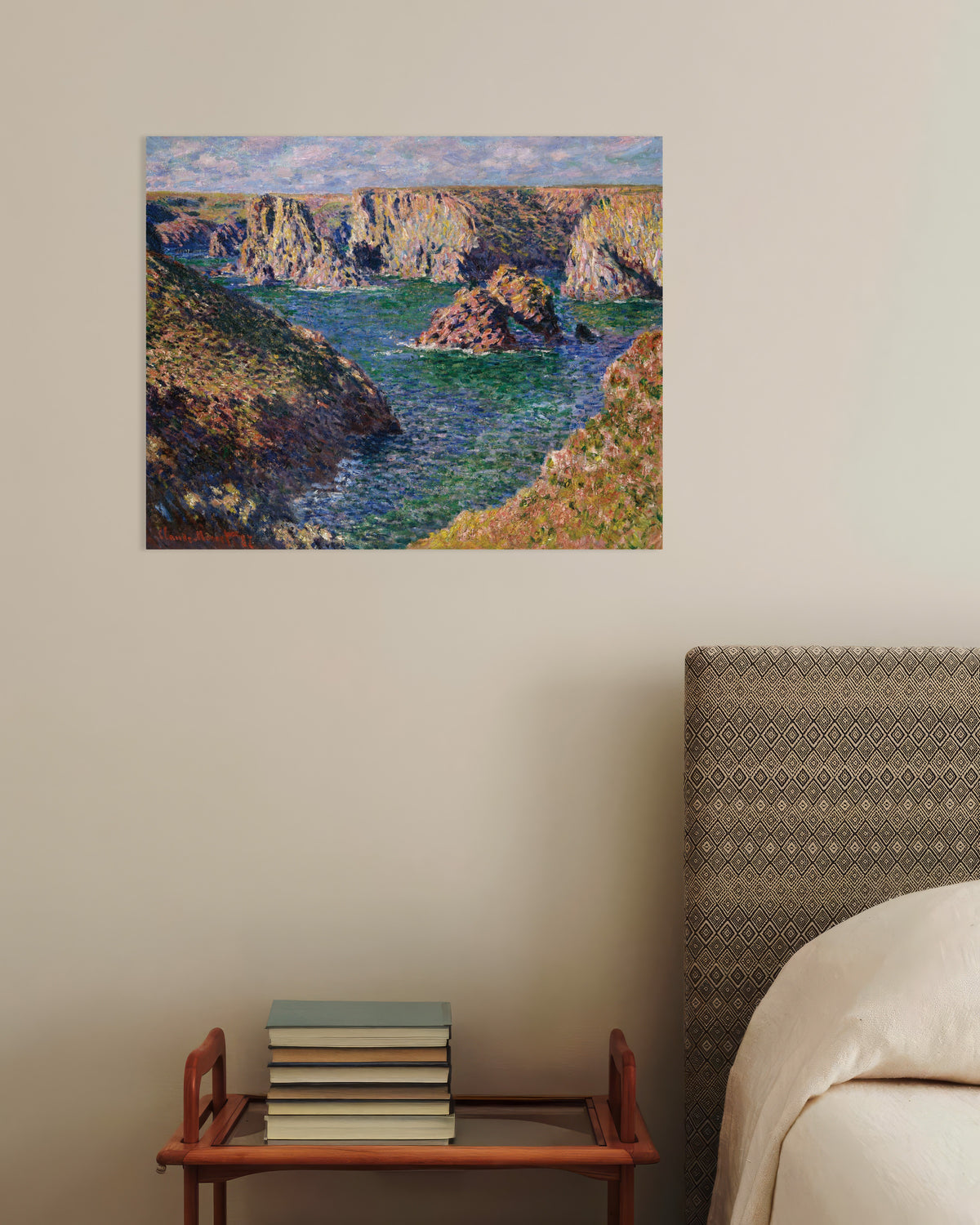 Poster Port-Domois, Belle-Île (1887), de Claude Monet