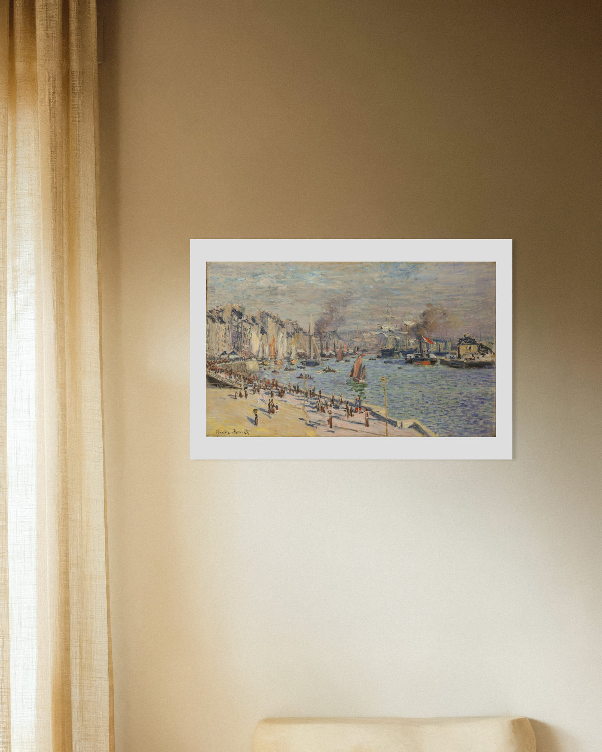 Poster O Porto do Havre (1874), de Claude Monet