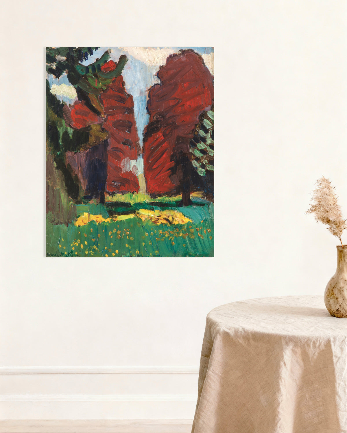 Poster de Faias roxas (1901), de Henri Matisse