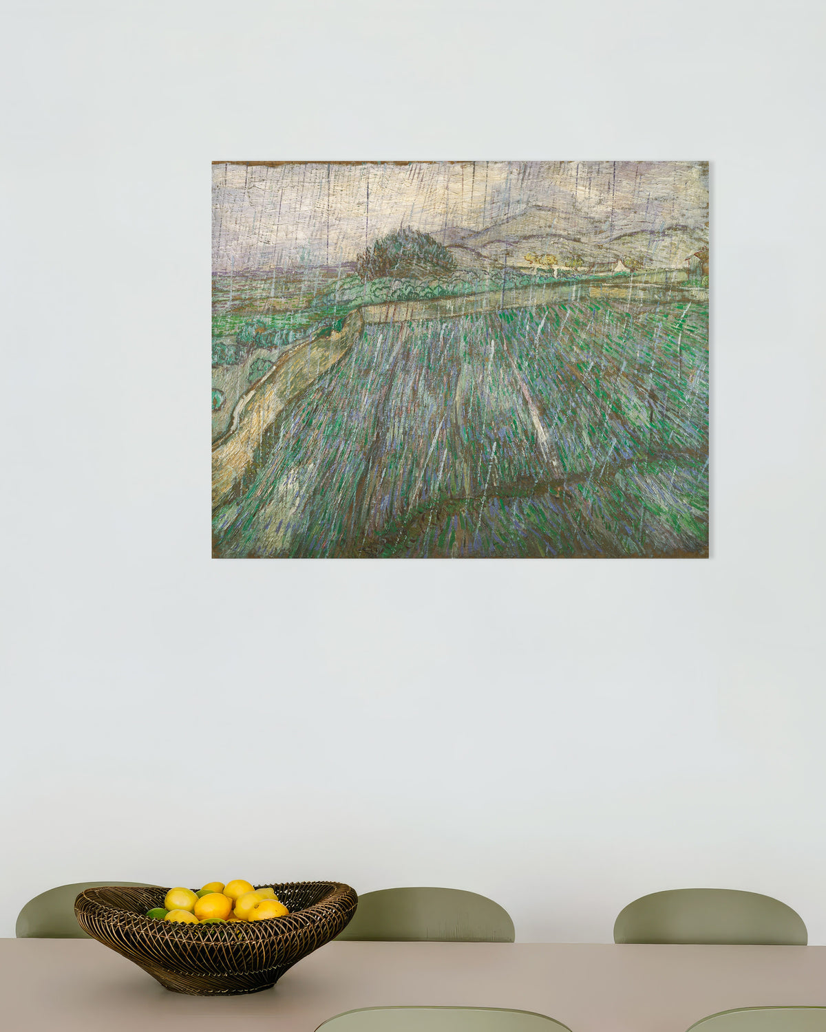 Poster Chuva (1889), de Vincent van Gogh