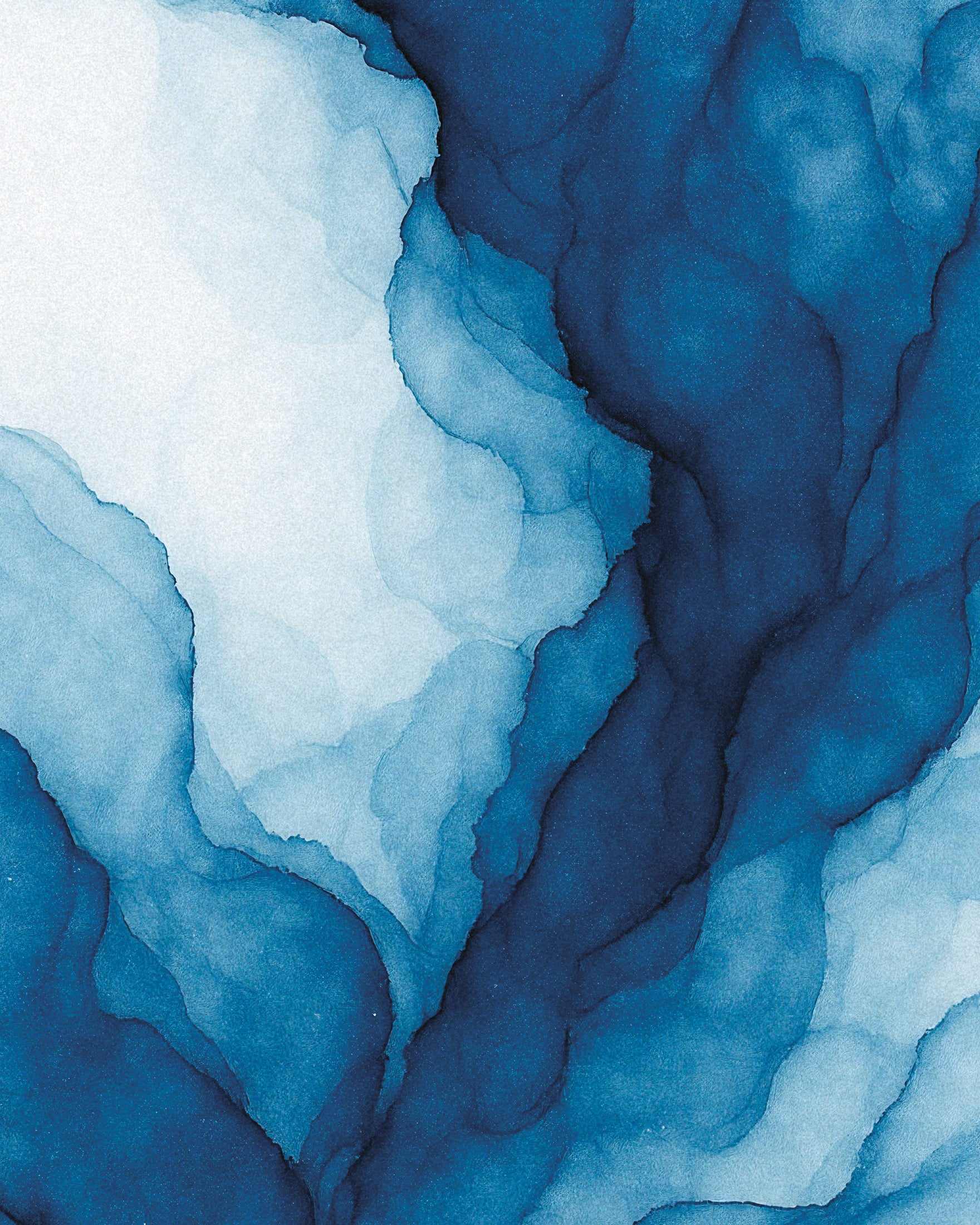 Pôster abstrato aquarela Ramificações