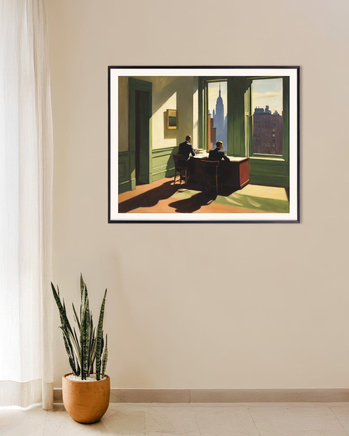 Poster de Pintura americana realista do século XX, com moldura metálica