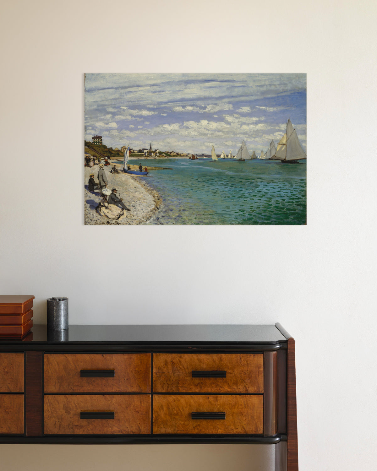 Poster Regata em Sainte-Adresse (1867), de Claude Monet