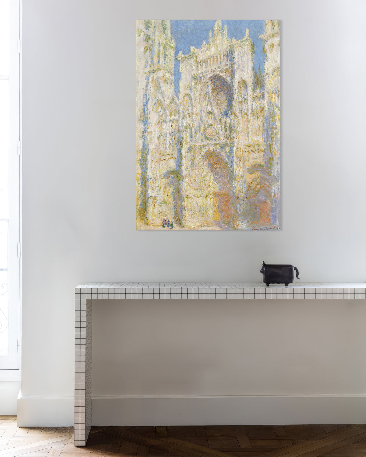 Poster A Catedral de Rouen, Fachada Oeste, Pleno Sol (1894), de Claude Monet