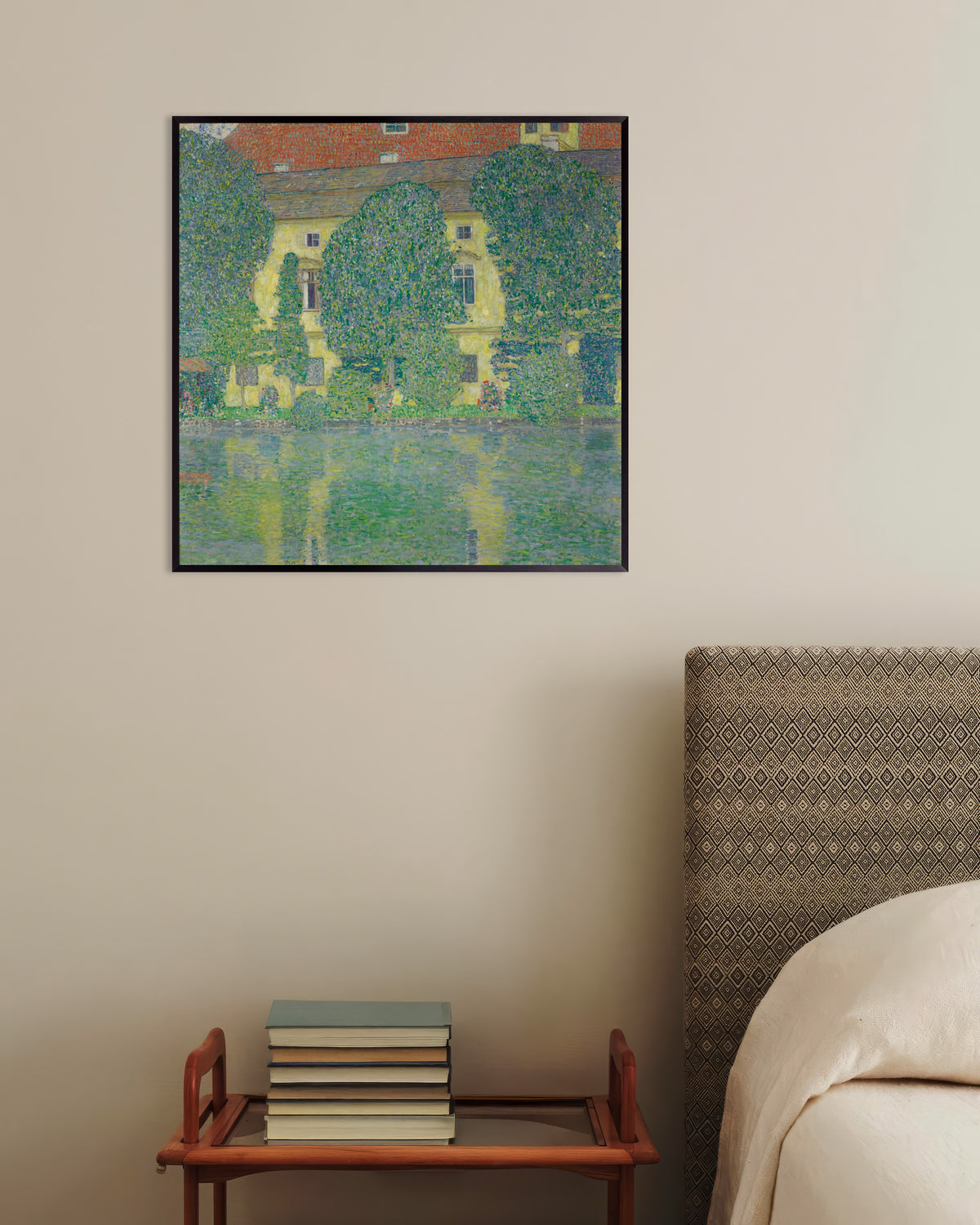 Poster de Schloss Kammer no Attersee III (1910), de Gustav Klimt, com moldura metálica