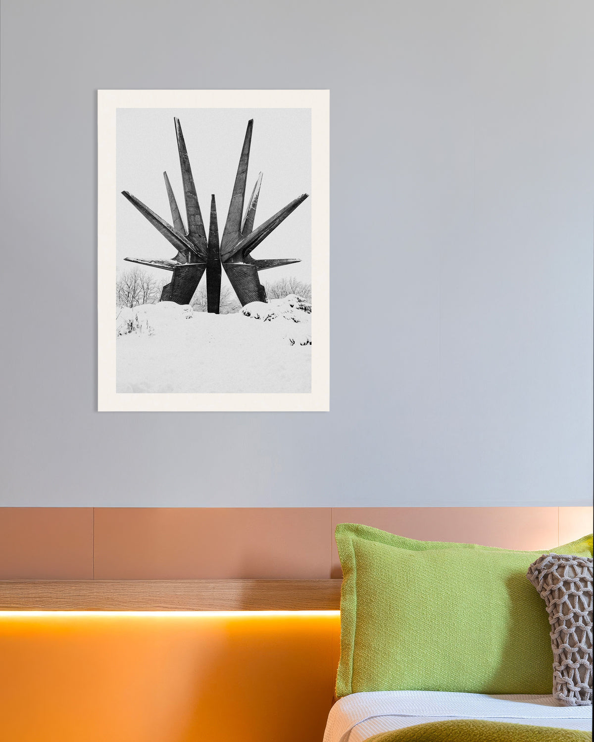 Poster «Monumento-Estrela na Neve»
