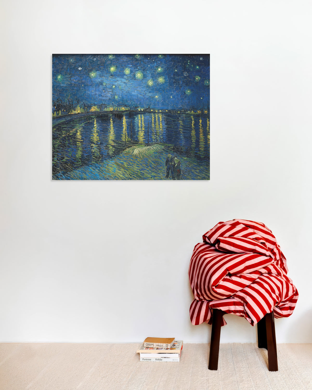 Poster de Noite Estrelada sobre o Ródano (1888), de Vincent van Gogh