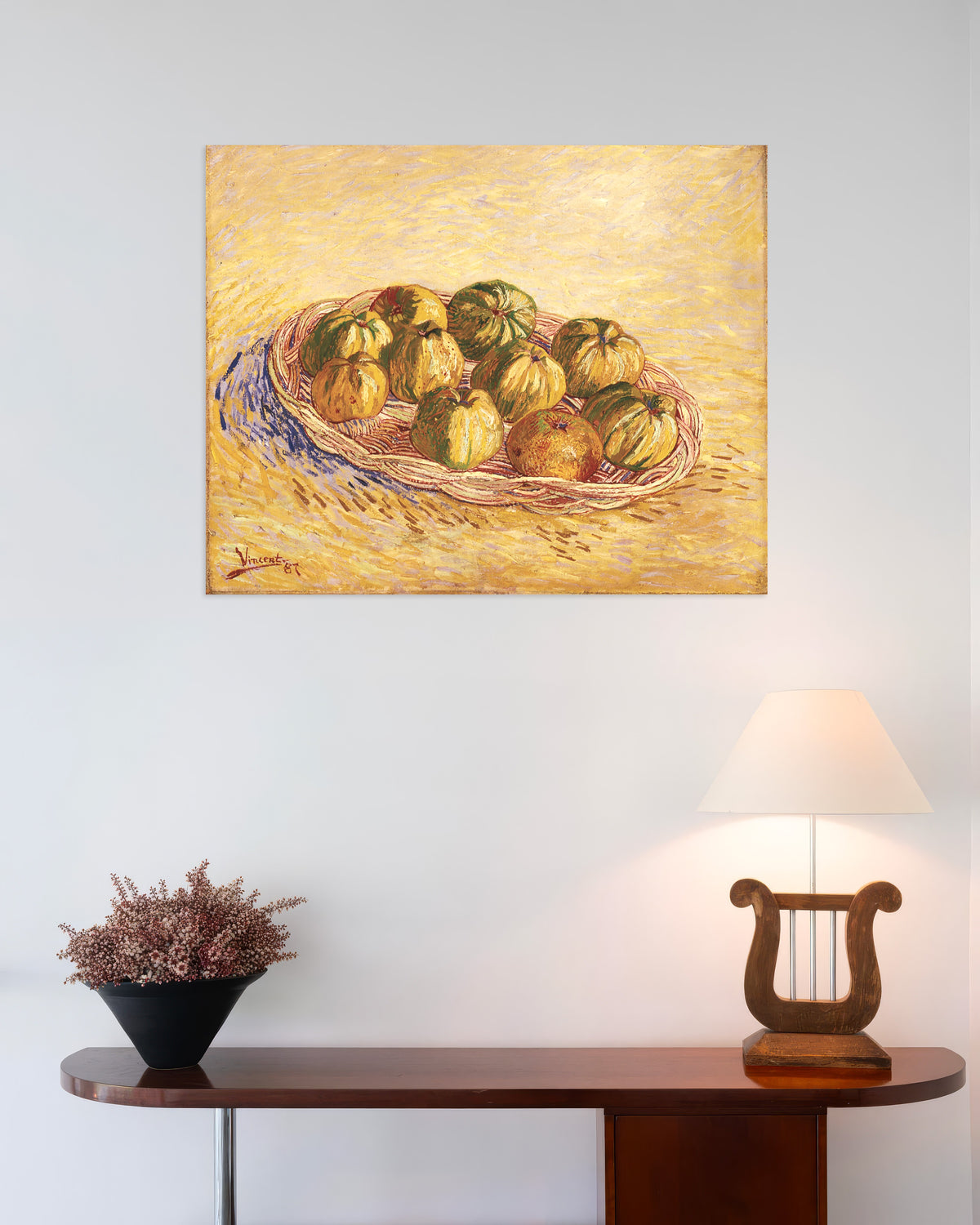 Poster de Natureza-morta com cesto de maçãs (1887), de Vincent van Gogh