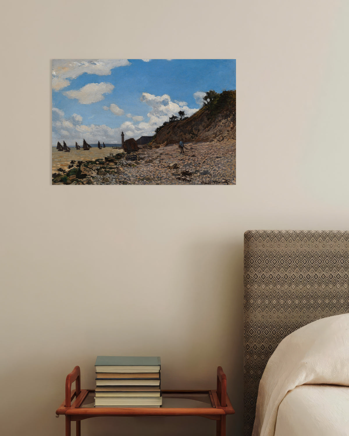 Poster A Praia de Honfleur (1864–1866), de Claude Monet