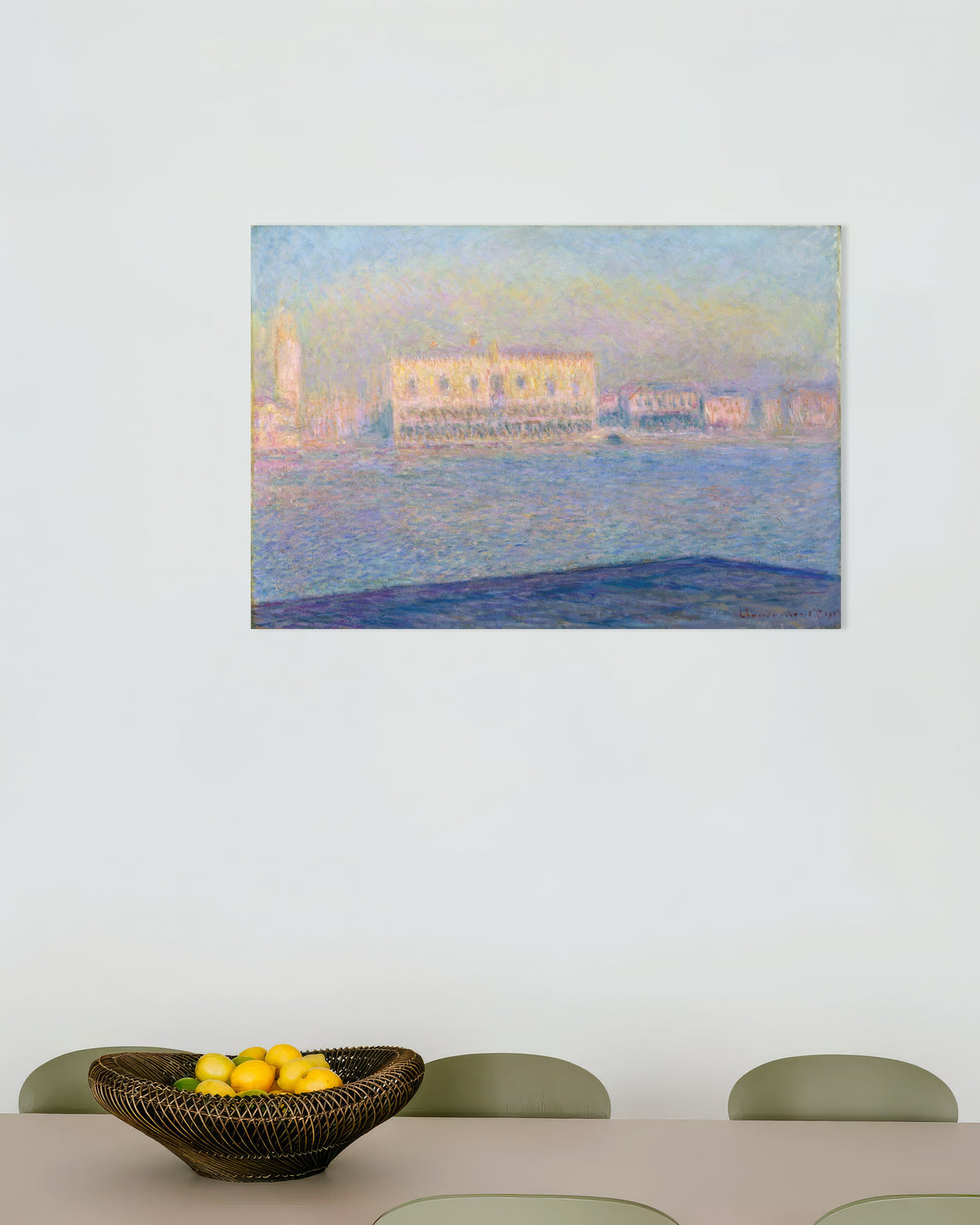 Poster O Palácio Ducal Visto de San Giorgio Maggiore (1908), de Claude Monet