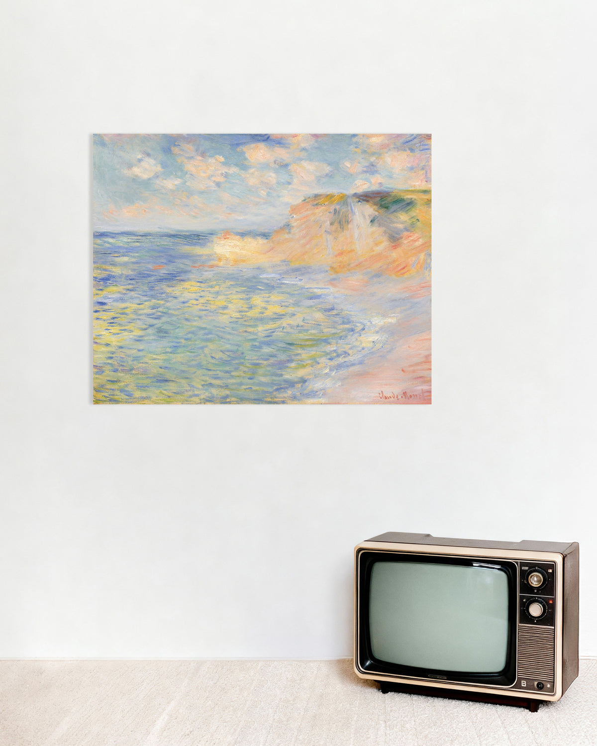 Poster A Falésia de Amont, Étretat (1885), de Claude Monet