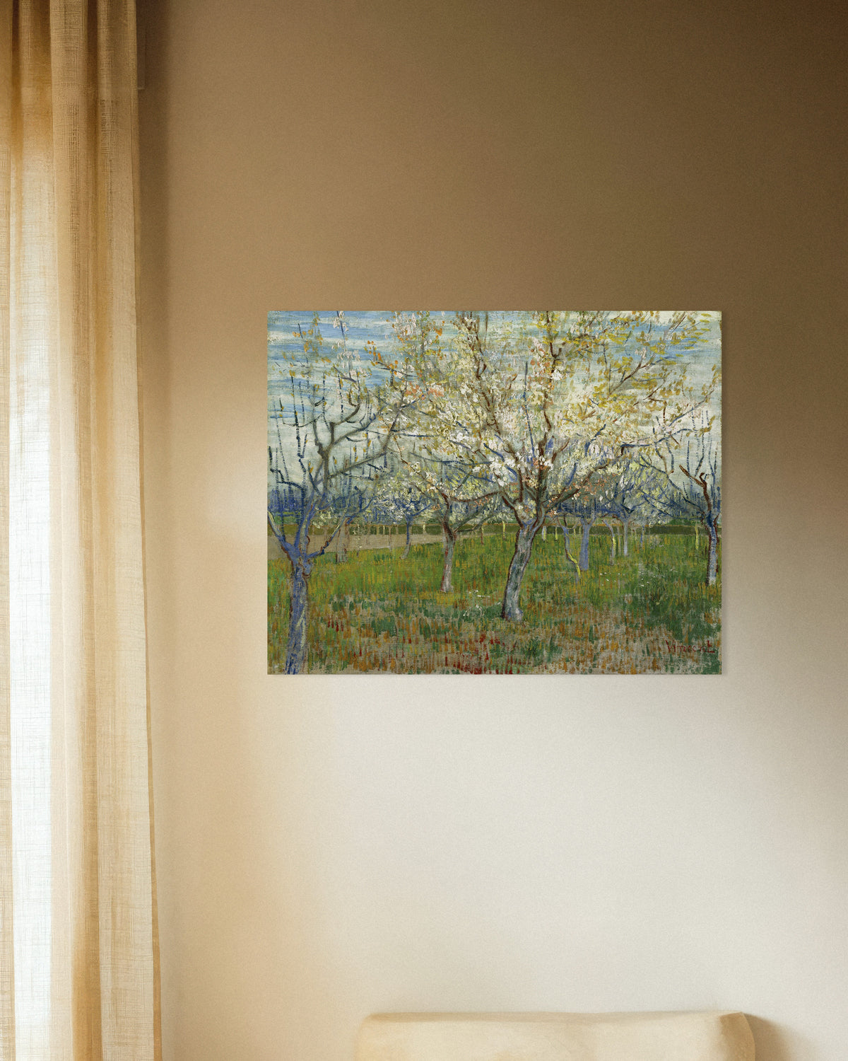 Poster de O Pomar Cor-de-Rosa (1888), de Vincent van Gogh