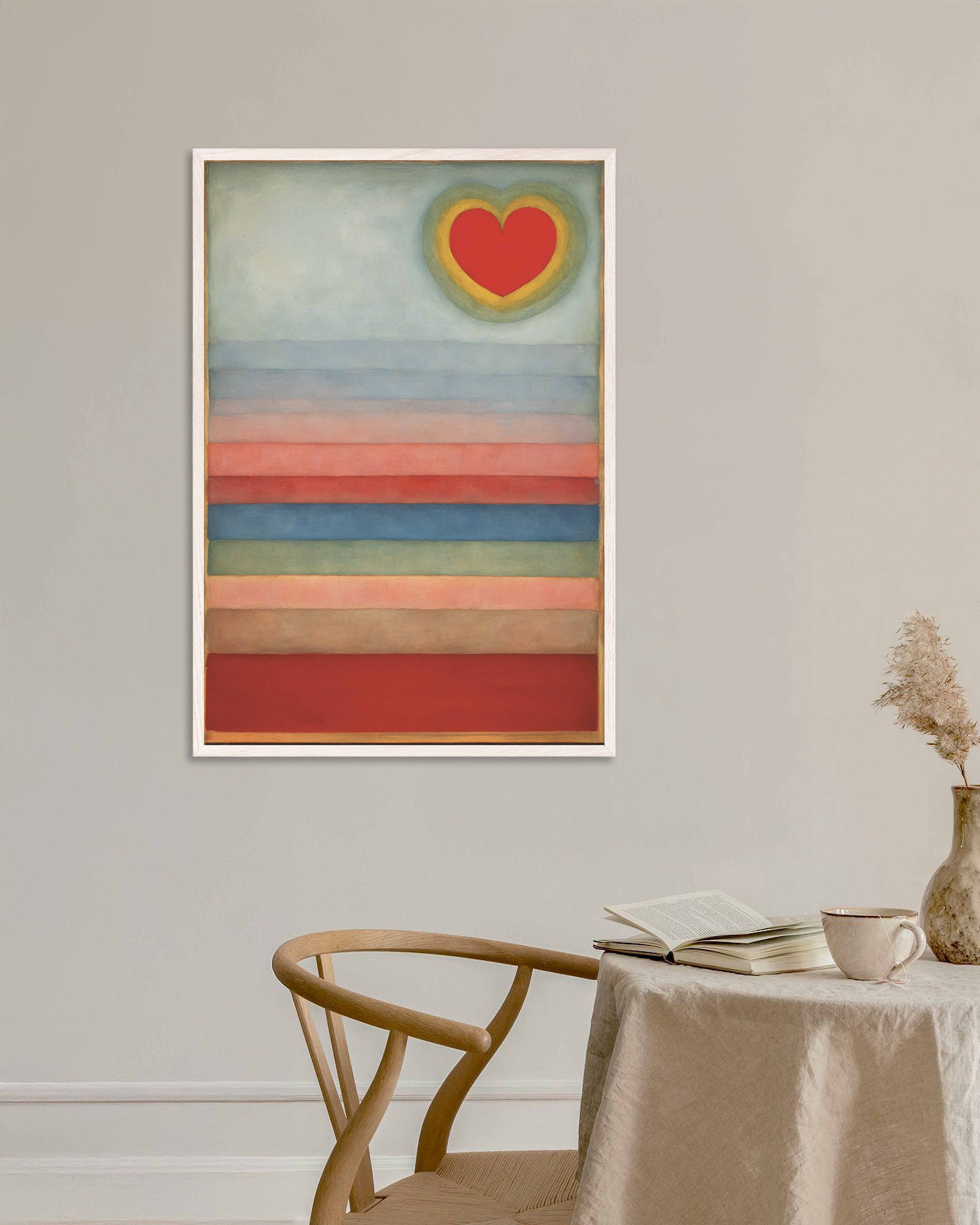 Poster of The reign of love Poster, with white wooden frame