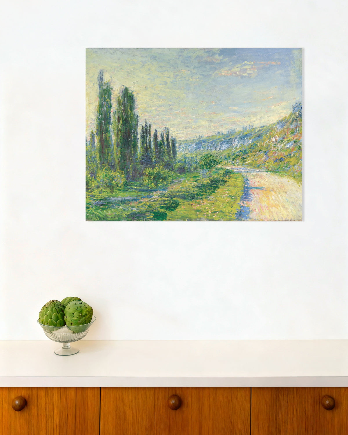 Poster A Estrada de Vétheuil (c. 1880), de Claude Monet