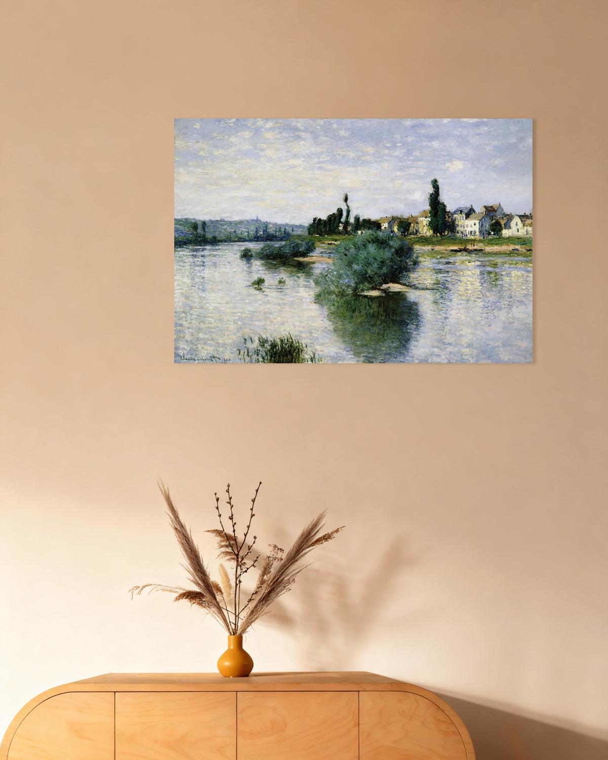 Poster O Sena em Lavacourt (1880), de Claude Monet