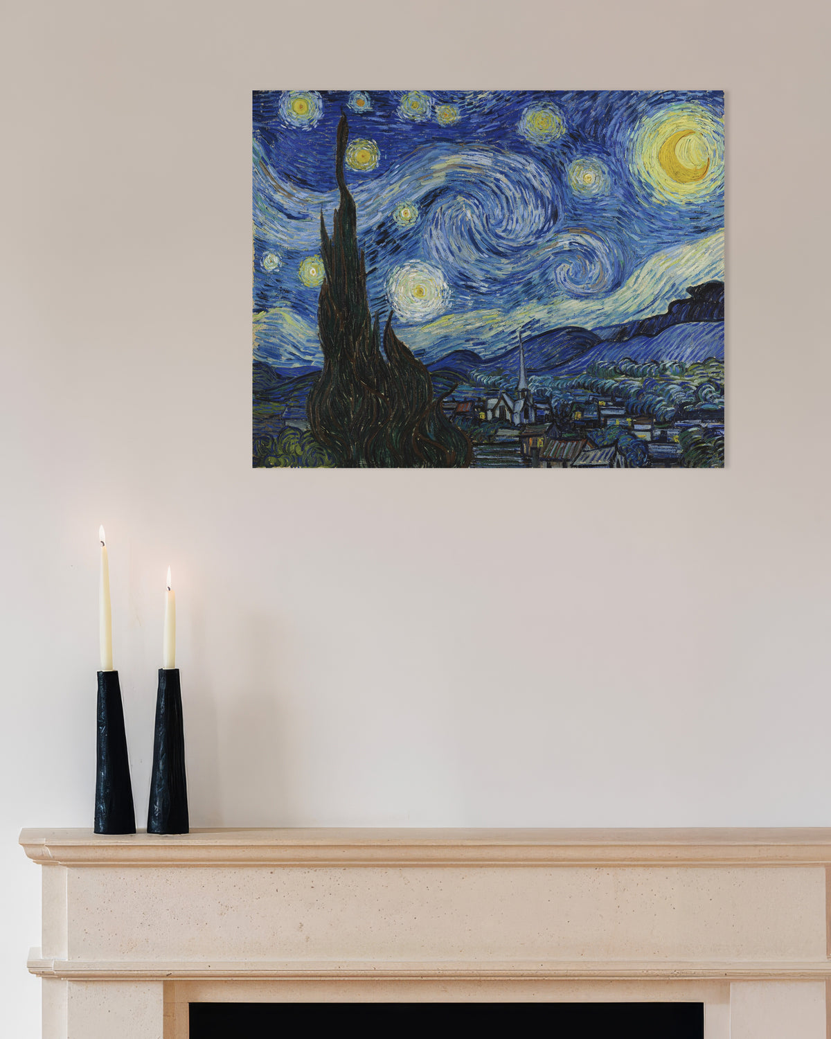 Poster «A Noite Estrelada» (1889), de Vincent van Gogh