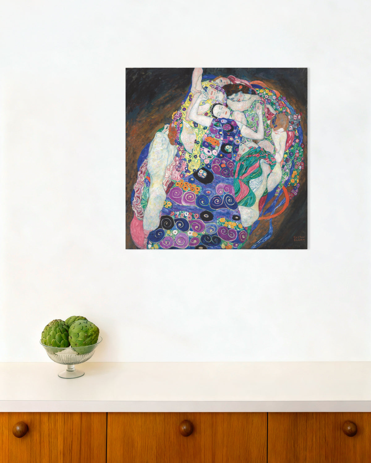 Poster A Virgem (1913), de Gustav Klimt