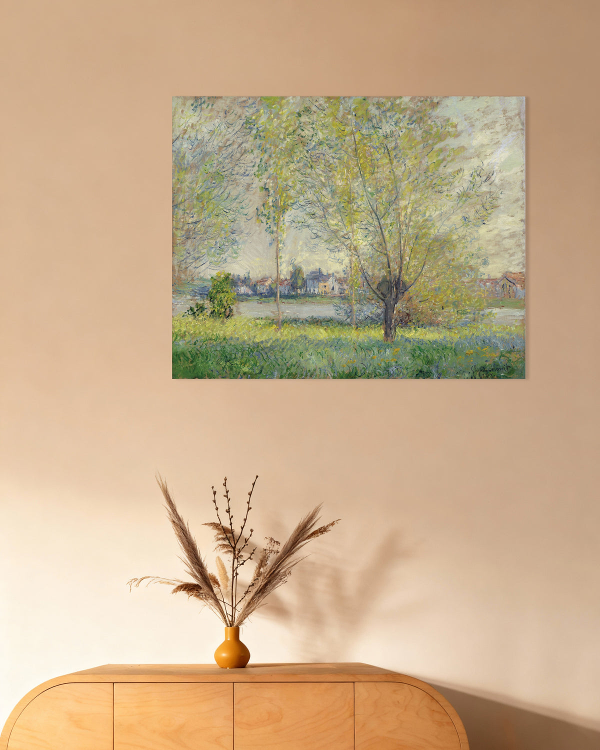 Poster Os Salgueiros (1880), de Claude Monet