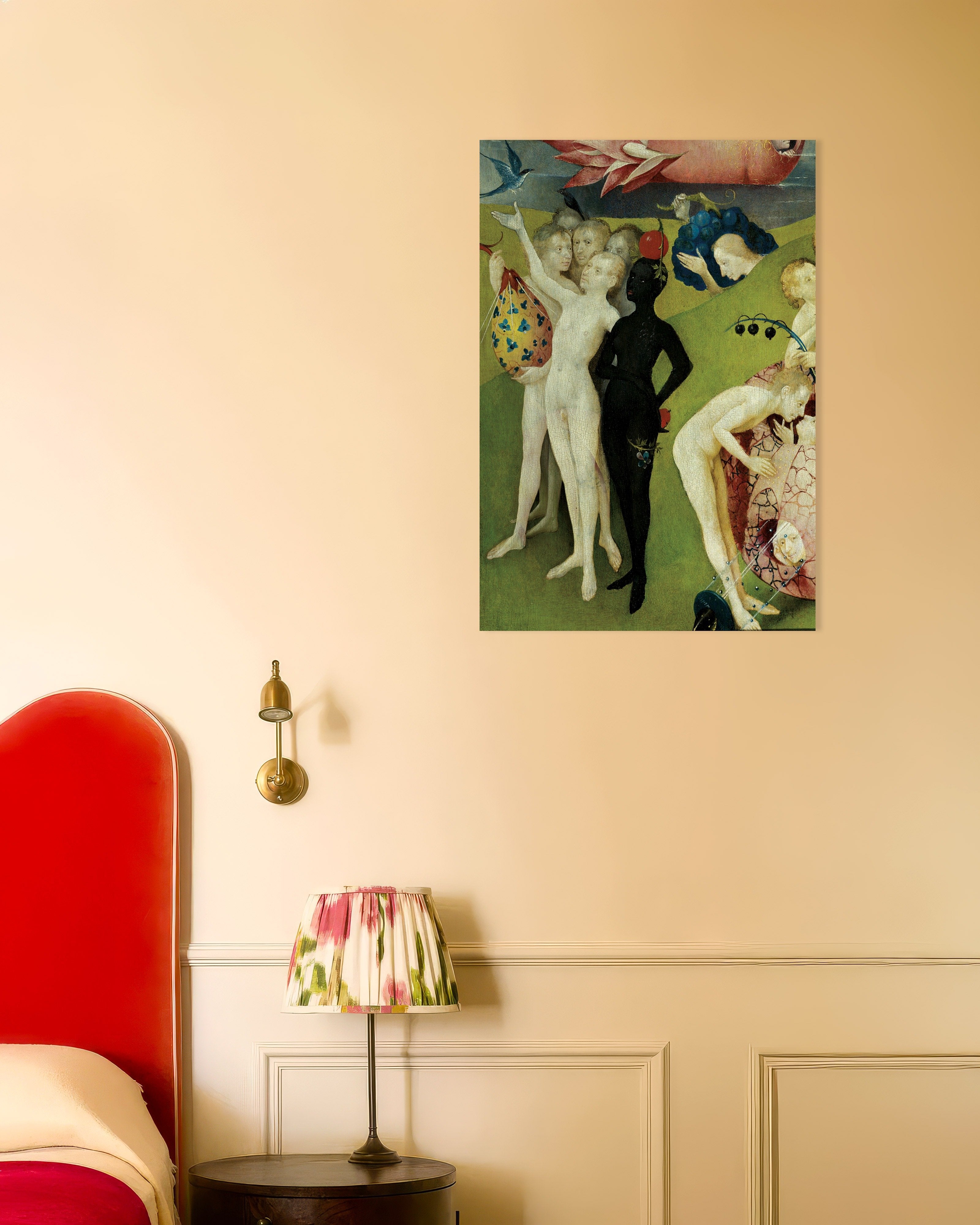 Poster of The woman with the fruit head - Detail from The Garden of Earthly Delights