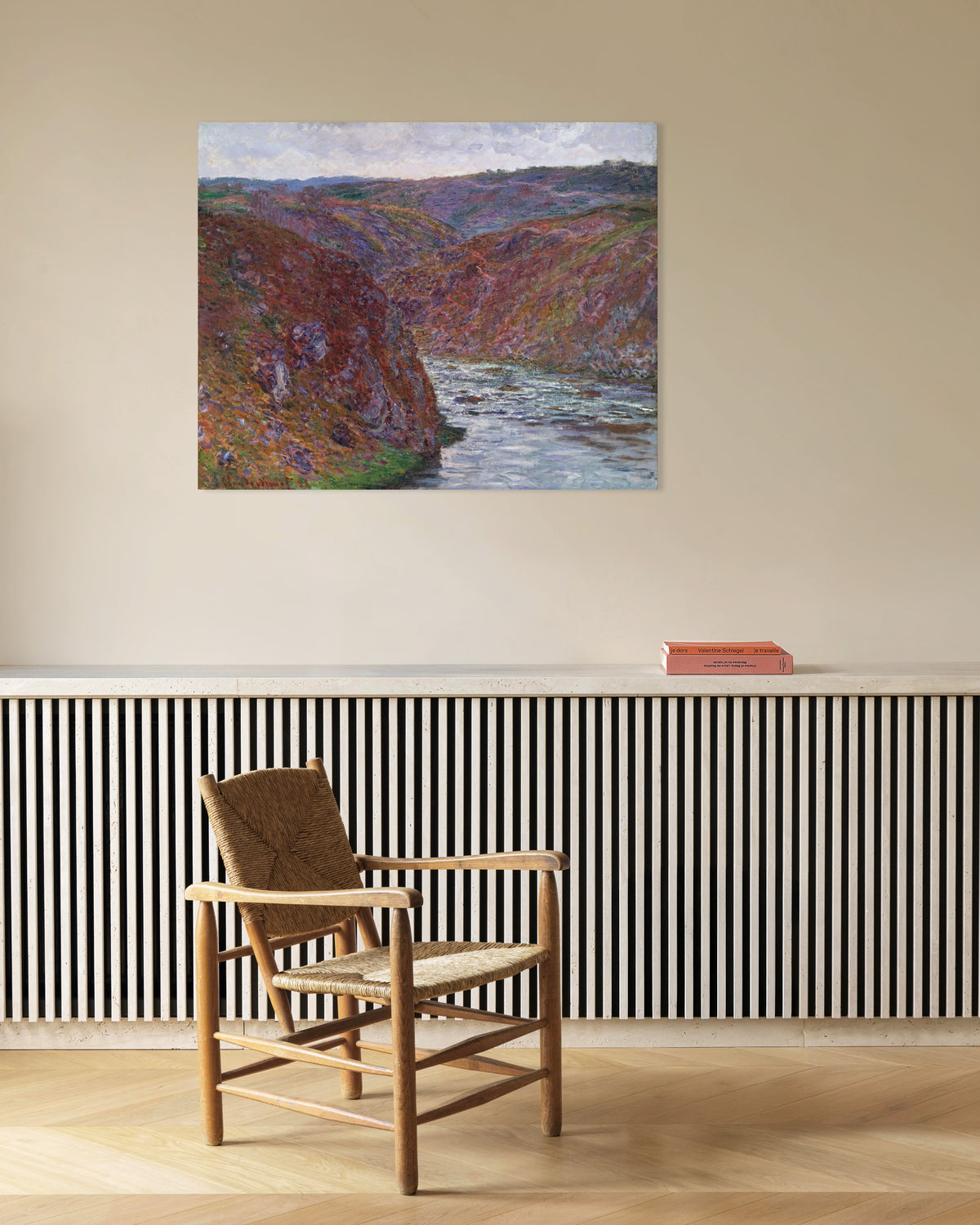 Poster O Vale do Creuse, Dia Cinzento (1889), de Claude Monet