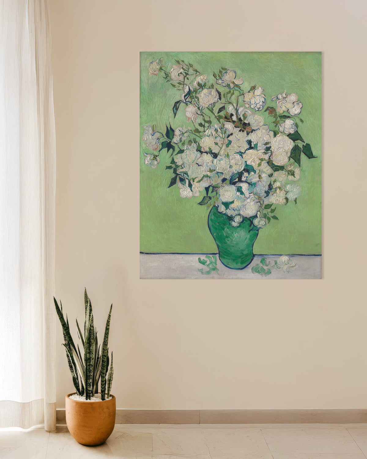 Poster de Vaso com Rosas (1890), de Vincent van Gogh