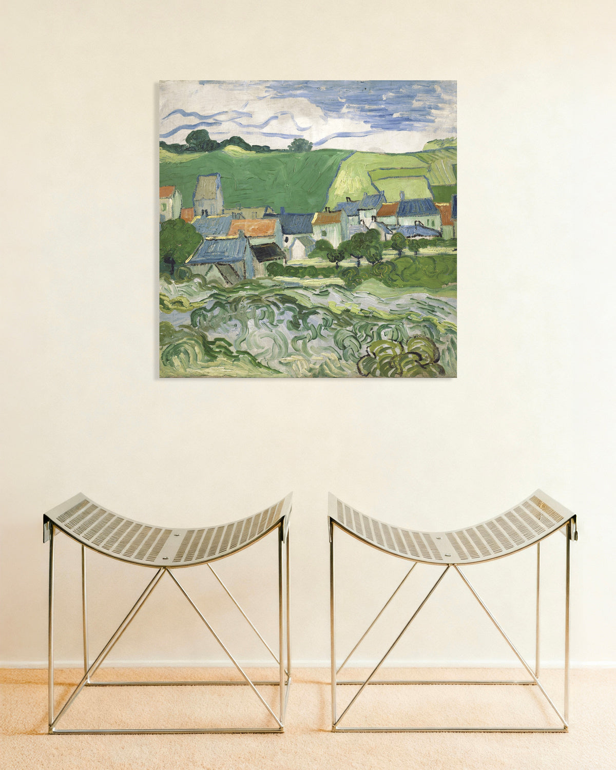 Poster de Vista de Auvers (1890), de Vincent van Gogh